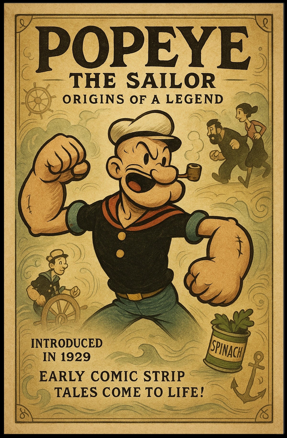 Popeye 1929 Art Poster POP-93
