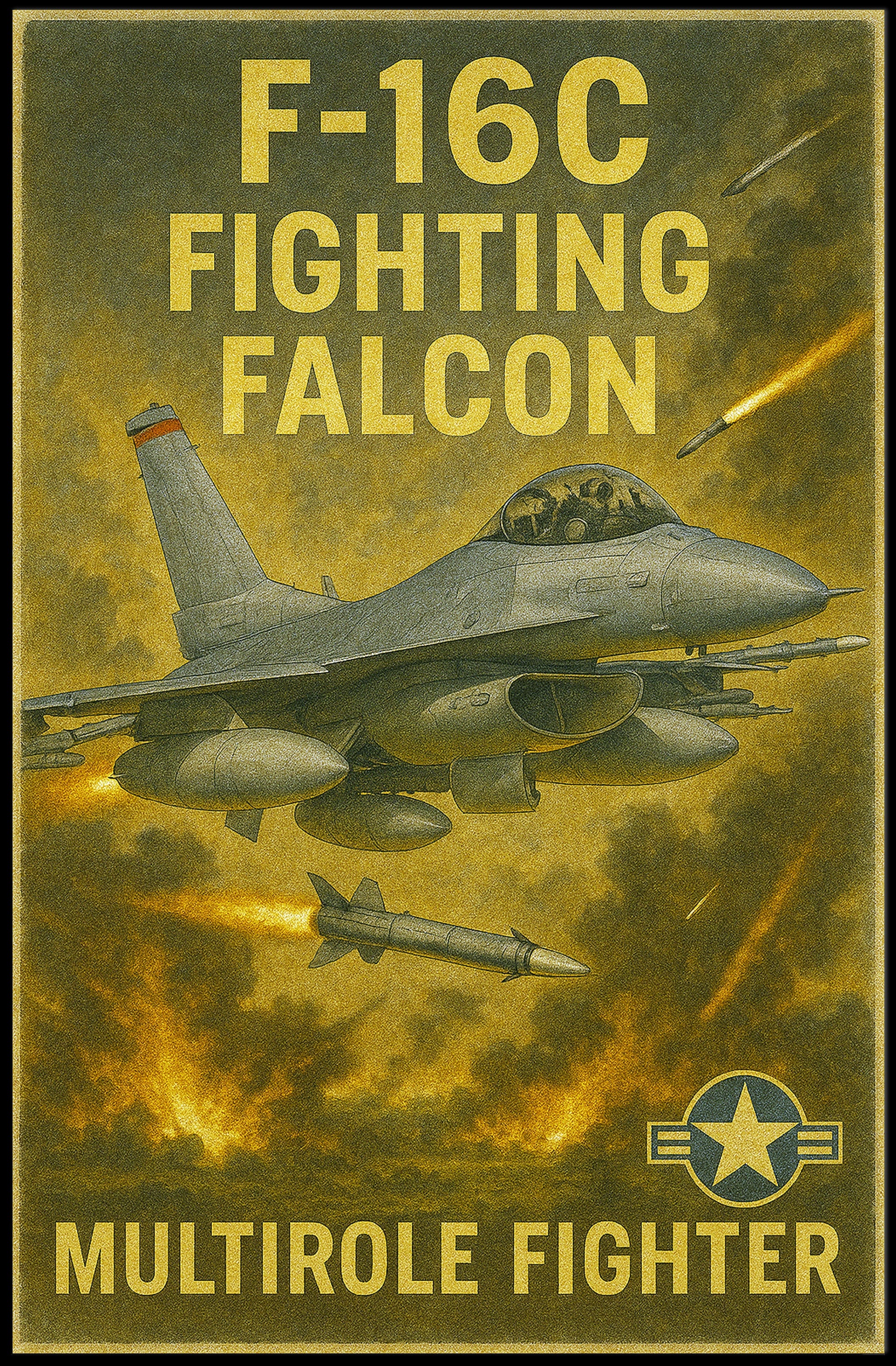 F-16C Fighting Falcon Poster PosterGoat