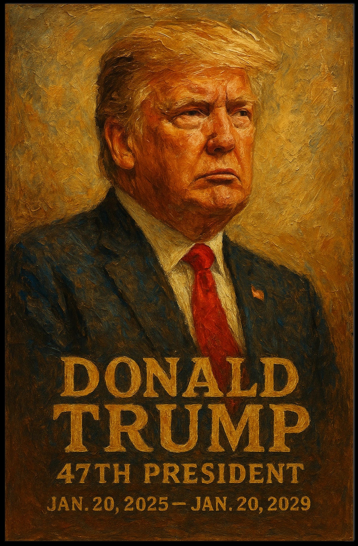 Donald Trump 47th President Poster
