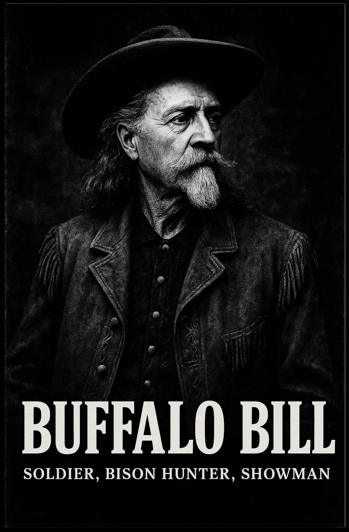 Buffalo Bill Vintage Poster Historic Western Heritage Art