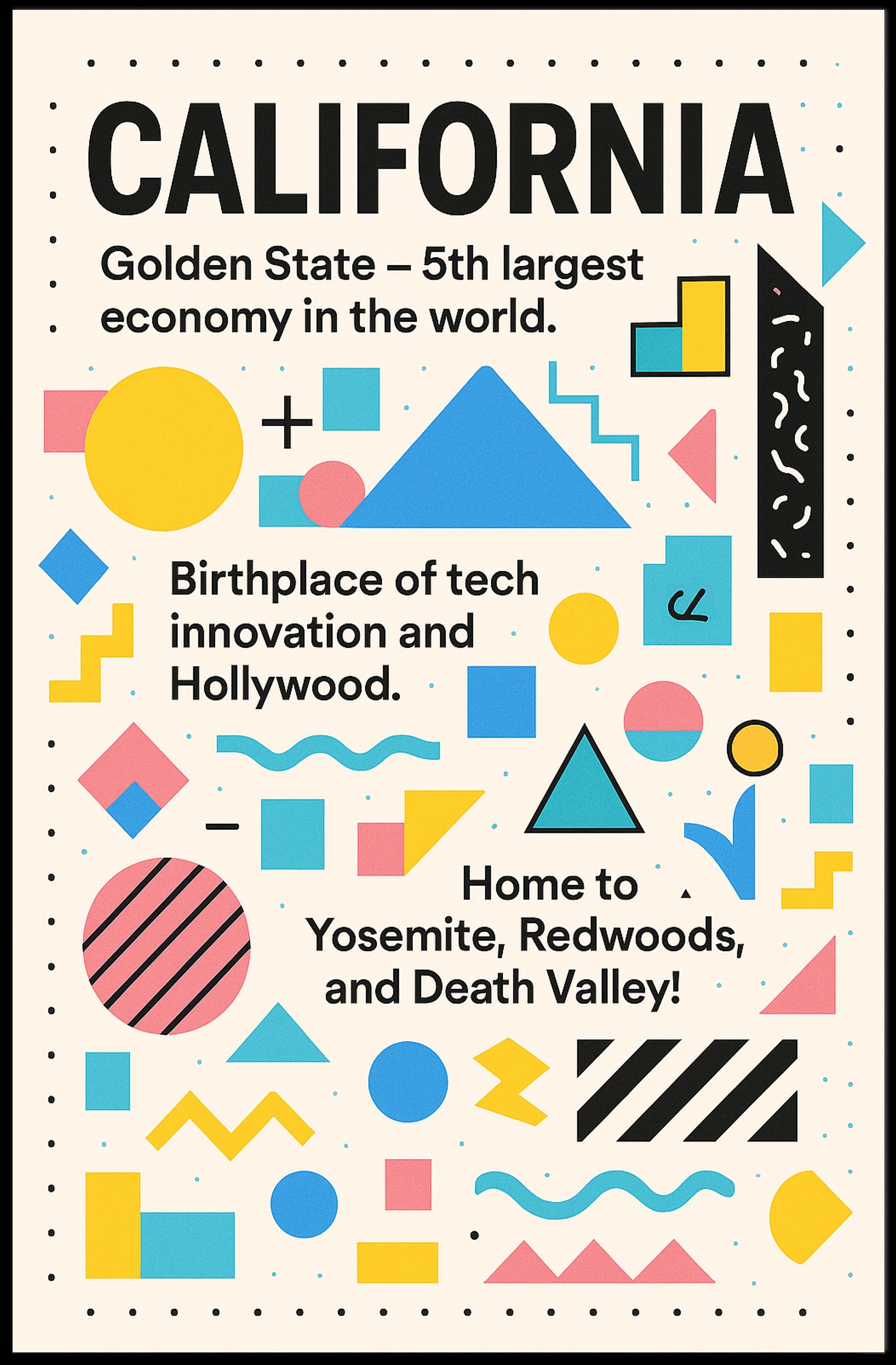 Discover California Poster