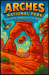 Arches National Park Adventure Travel Poster