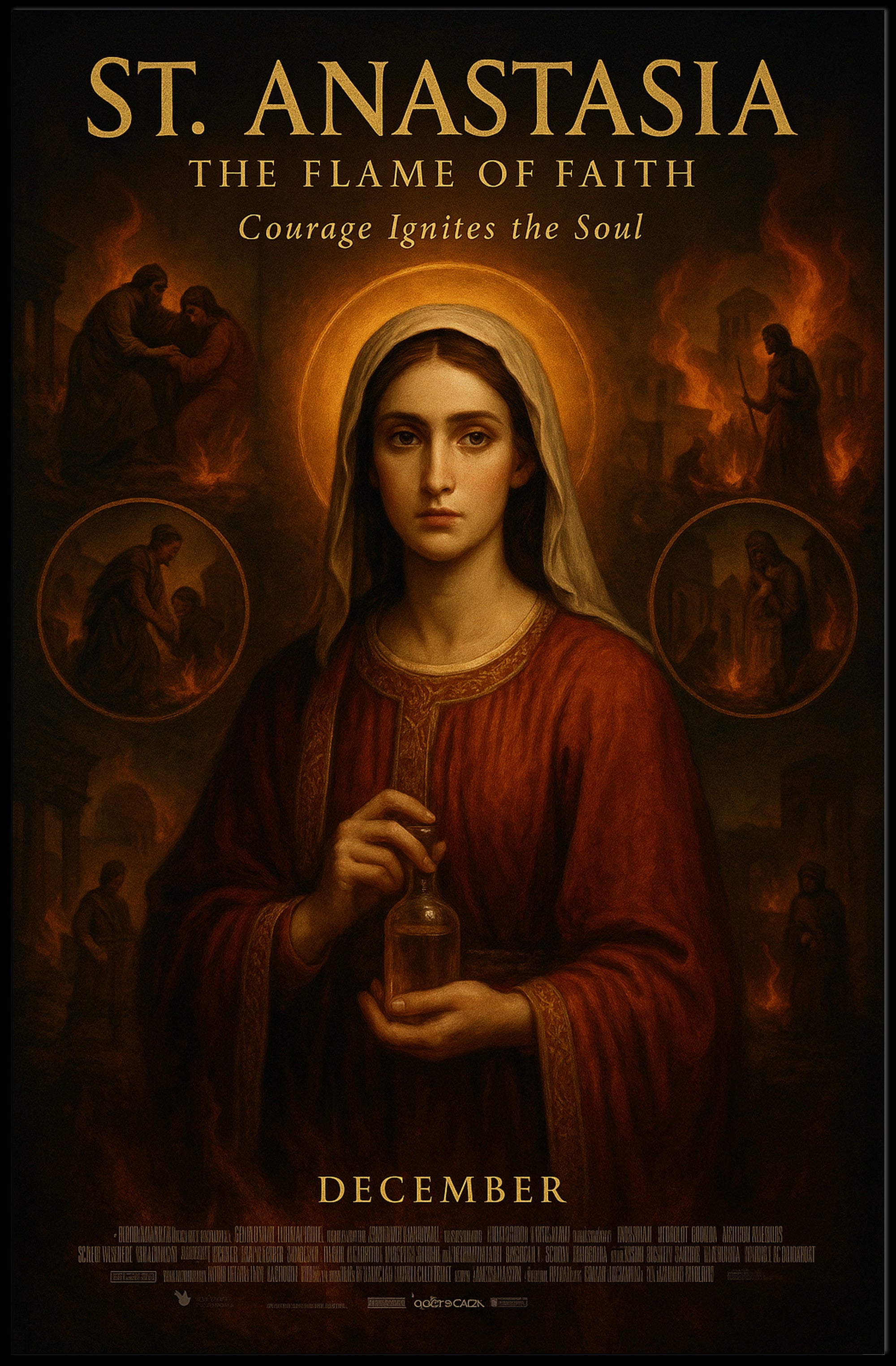 St. Anastasia: The Flame of Faith Cultural Poster PosterGoat