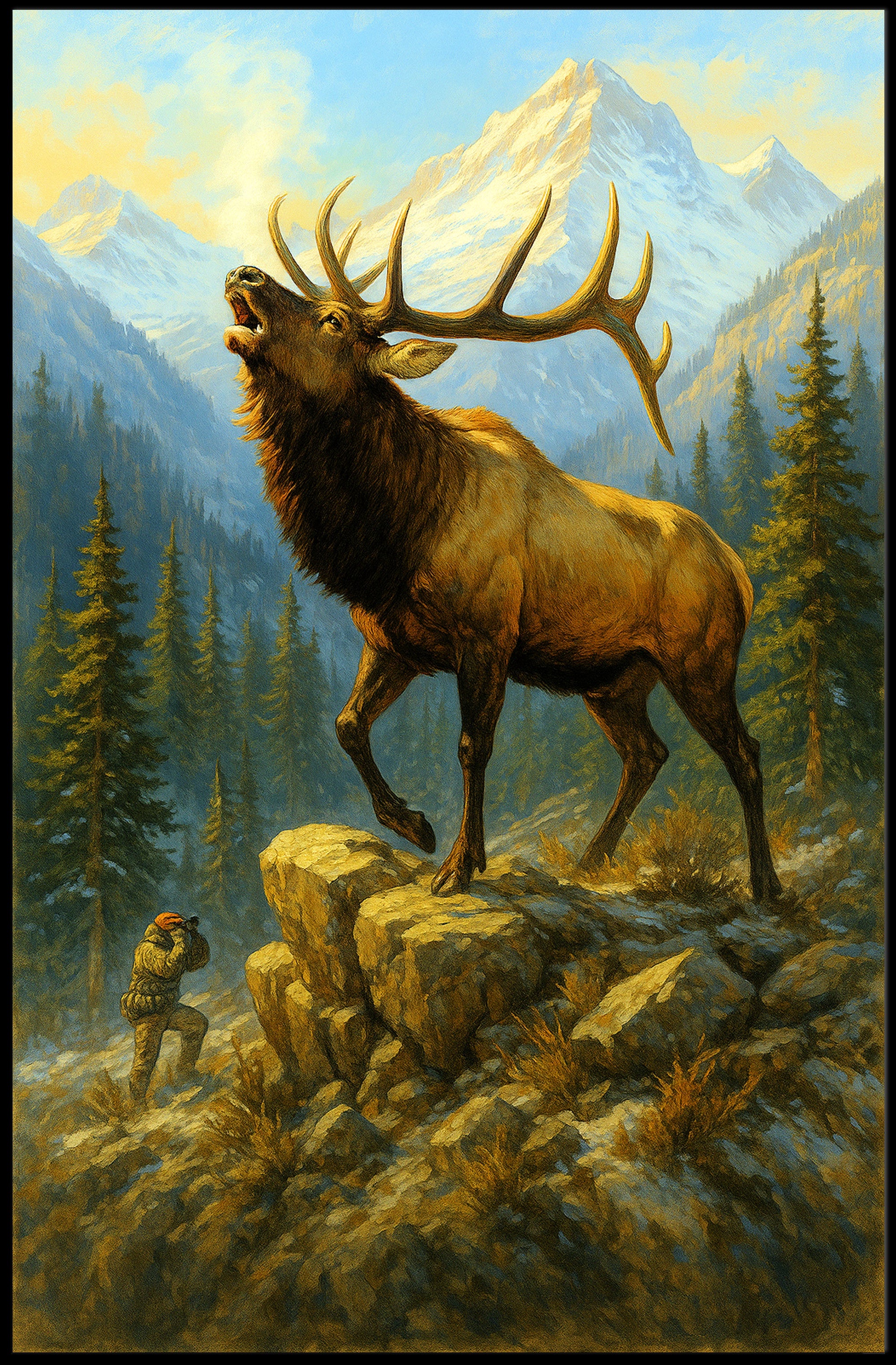 Majestic Wilderness Encounter Poster PosterGoat