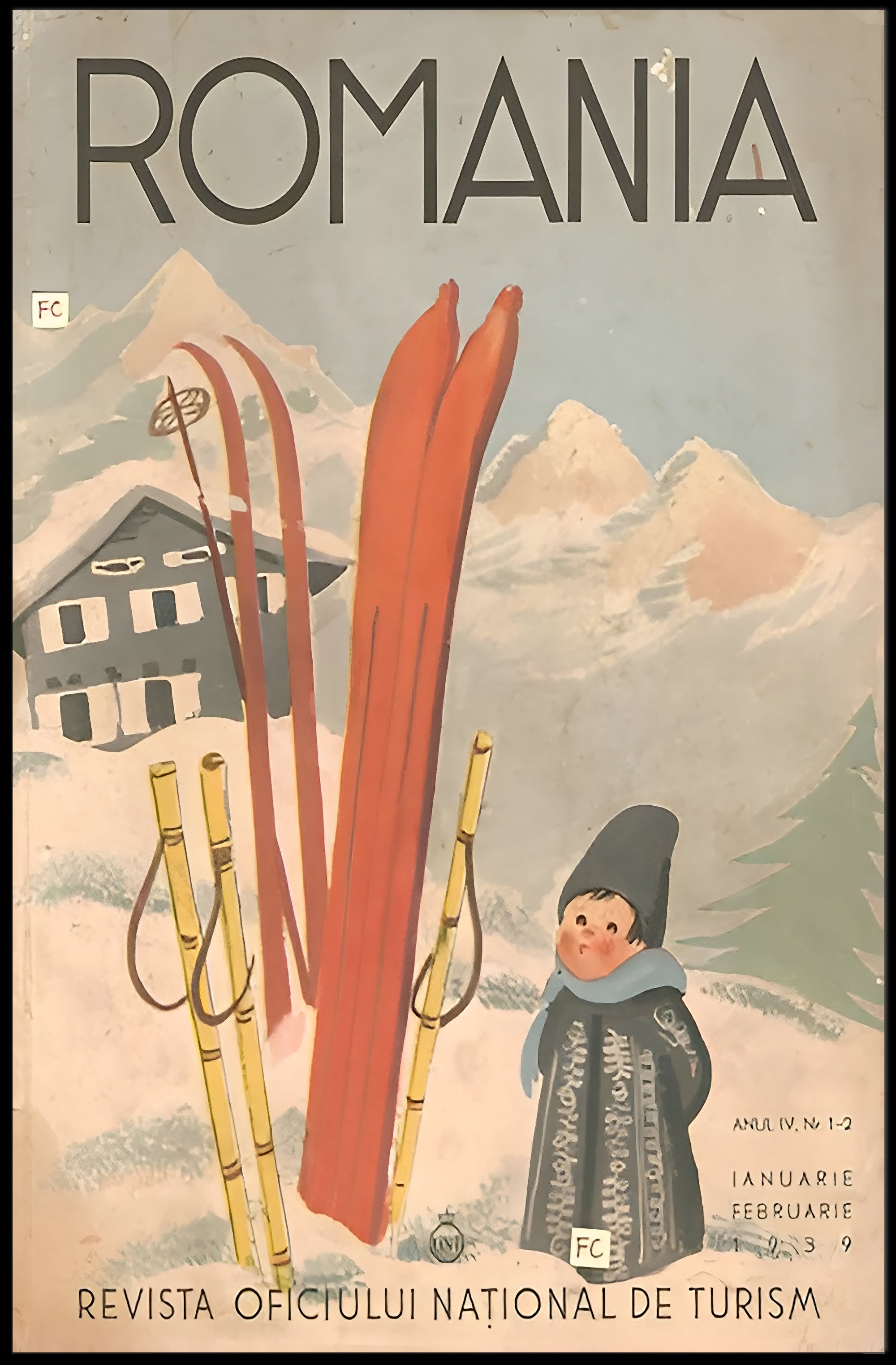 Winter Tourism in Romania Poster PosterGoat