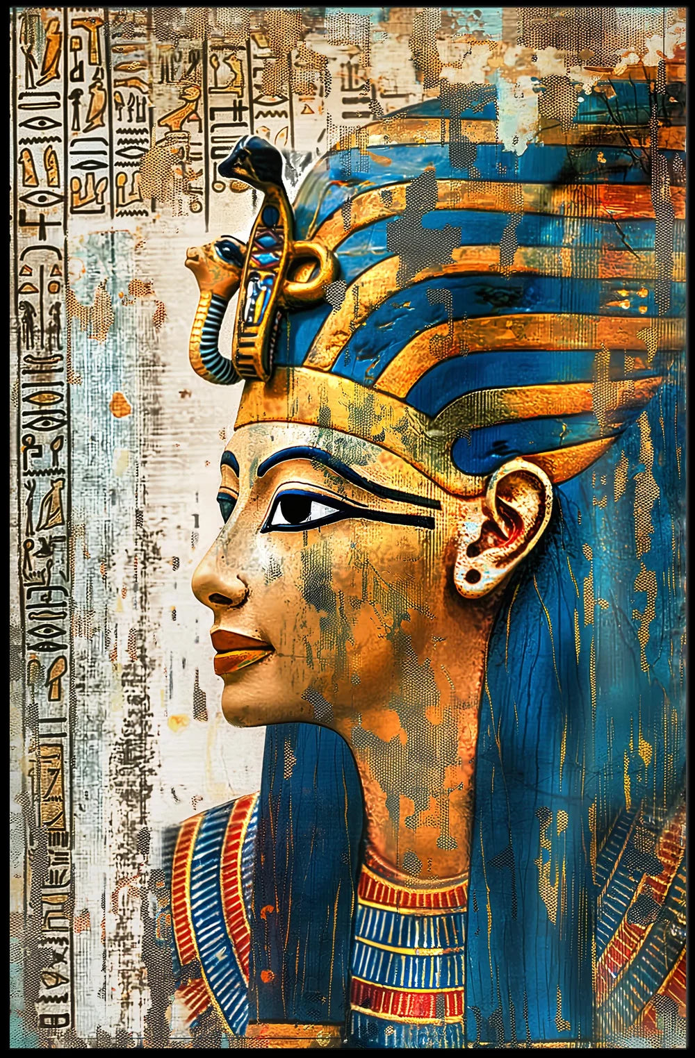 Vintage Car and Classical Architecture Poster