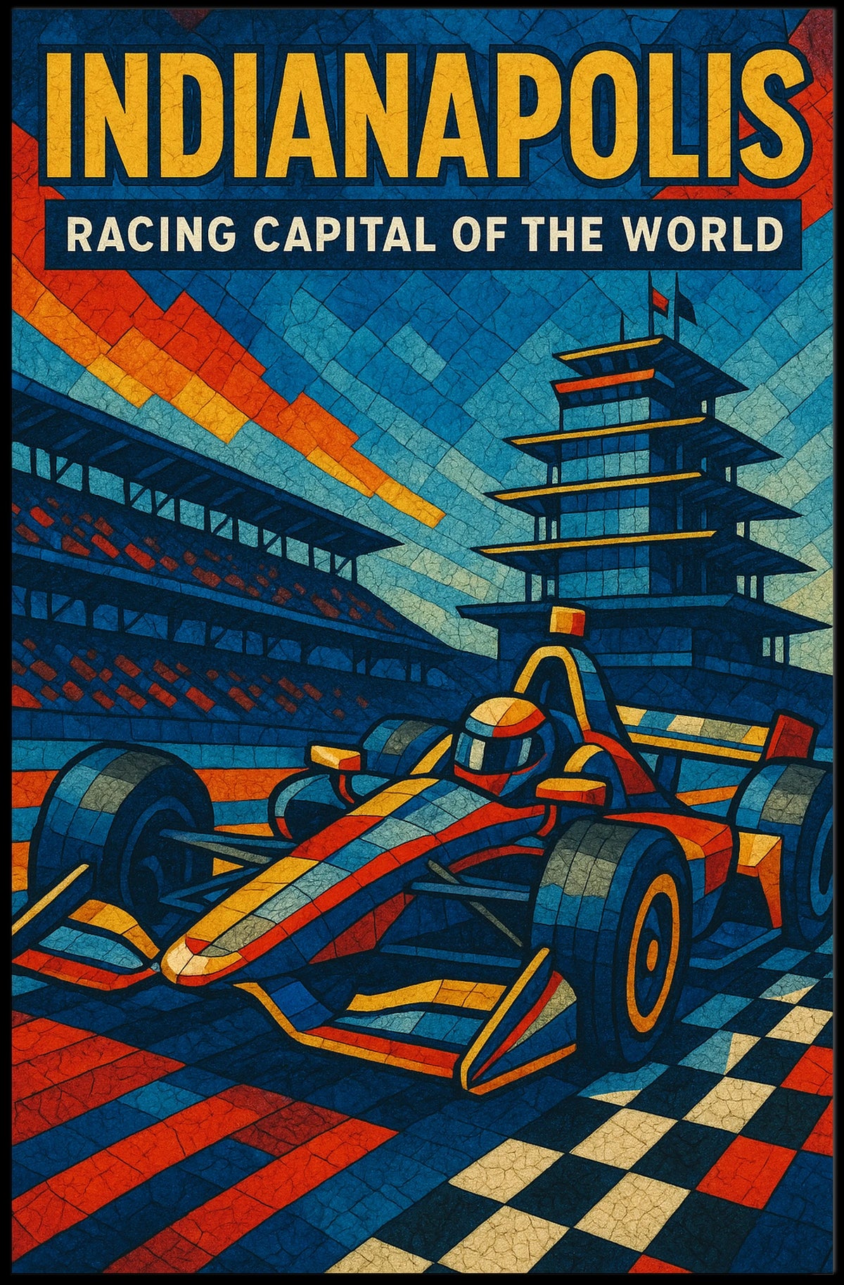 Indianapolis Racing Capital of the World Poster