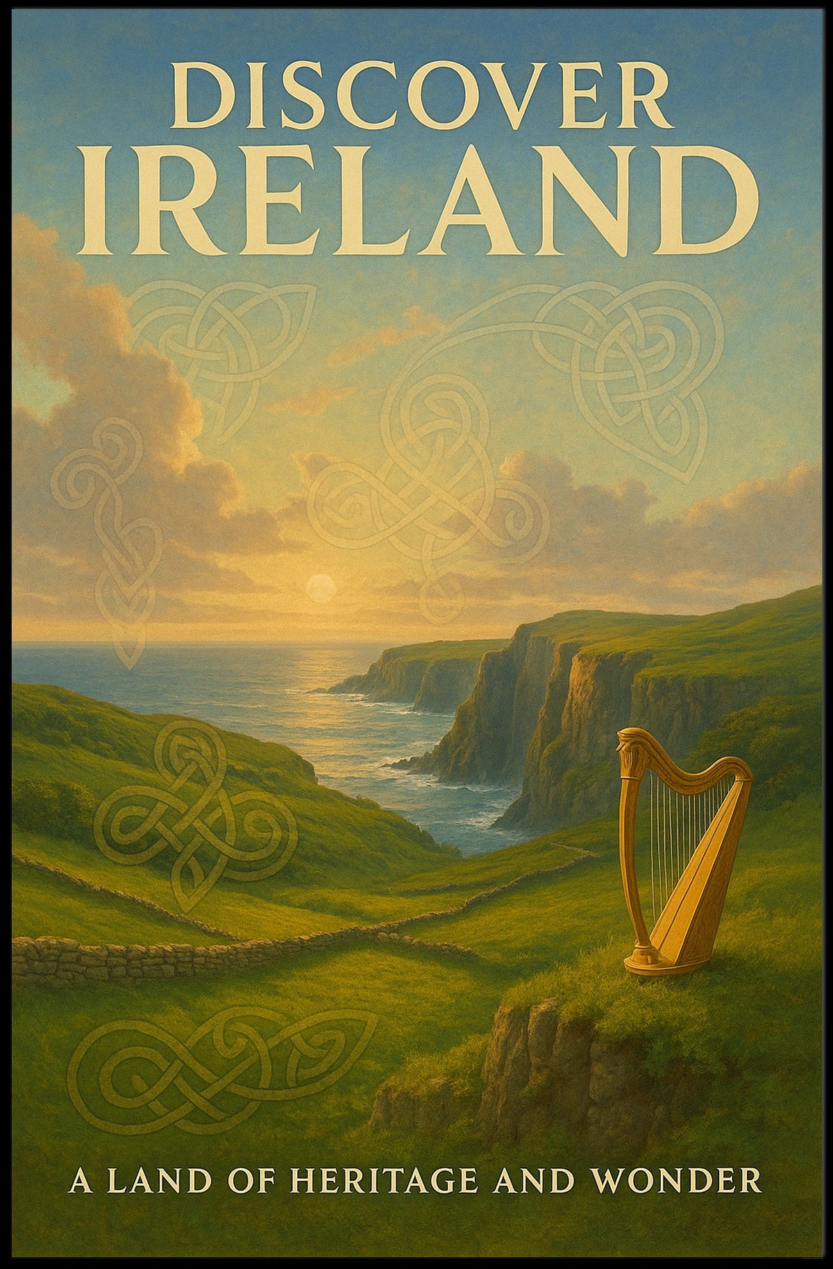 Discover Ireland A Land Of Heritage Poster