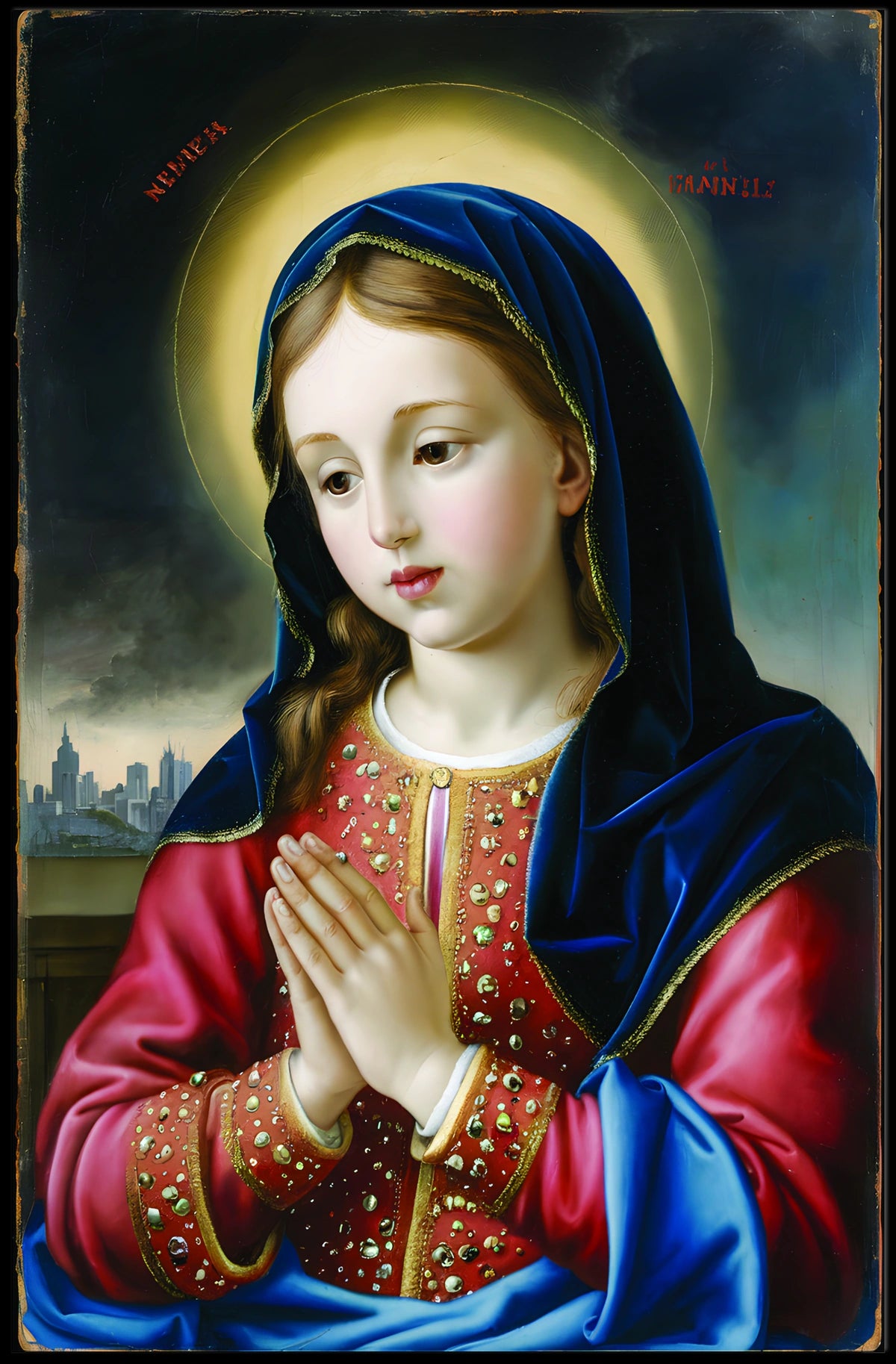 The Praying Saint Poster