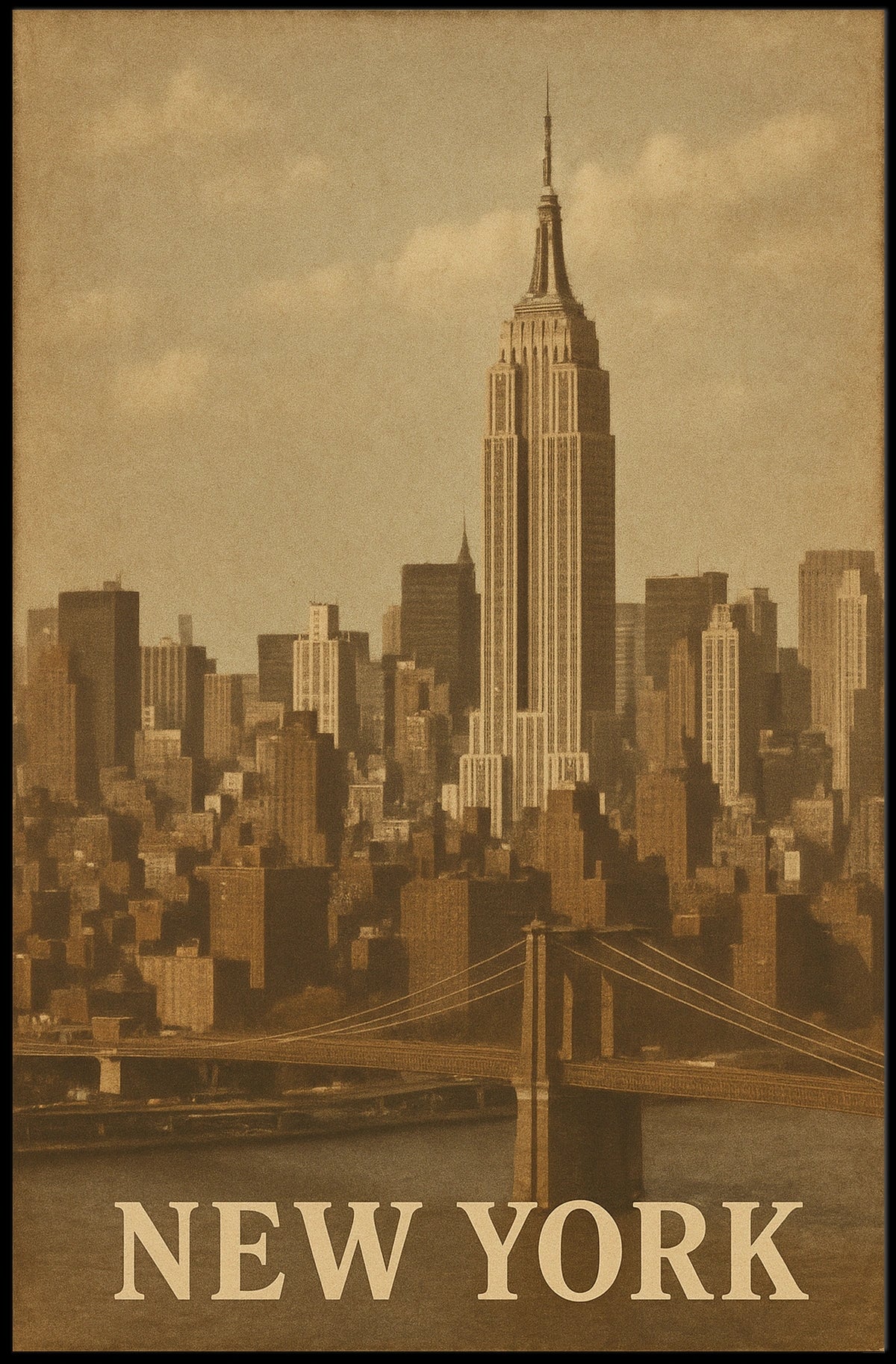 New York City Skyline Poster