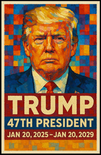 Trump Patriotic Scenic Home Poster