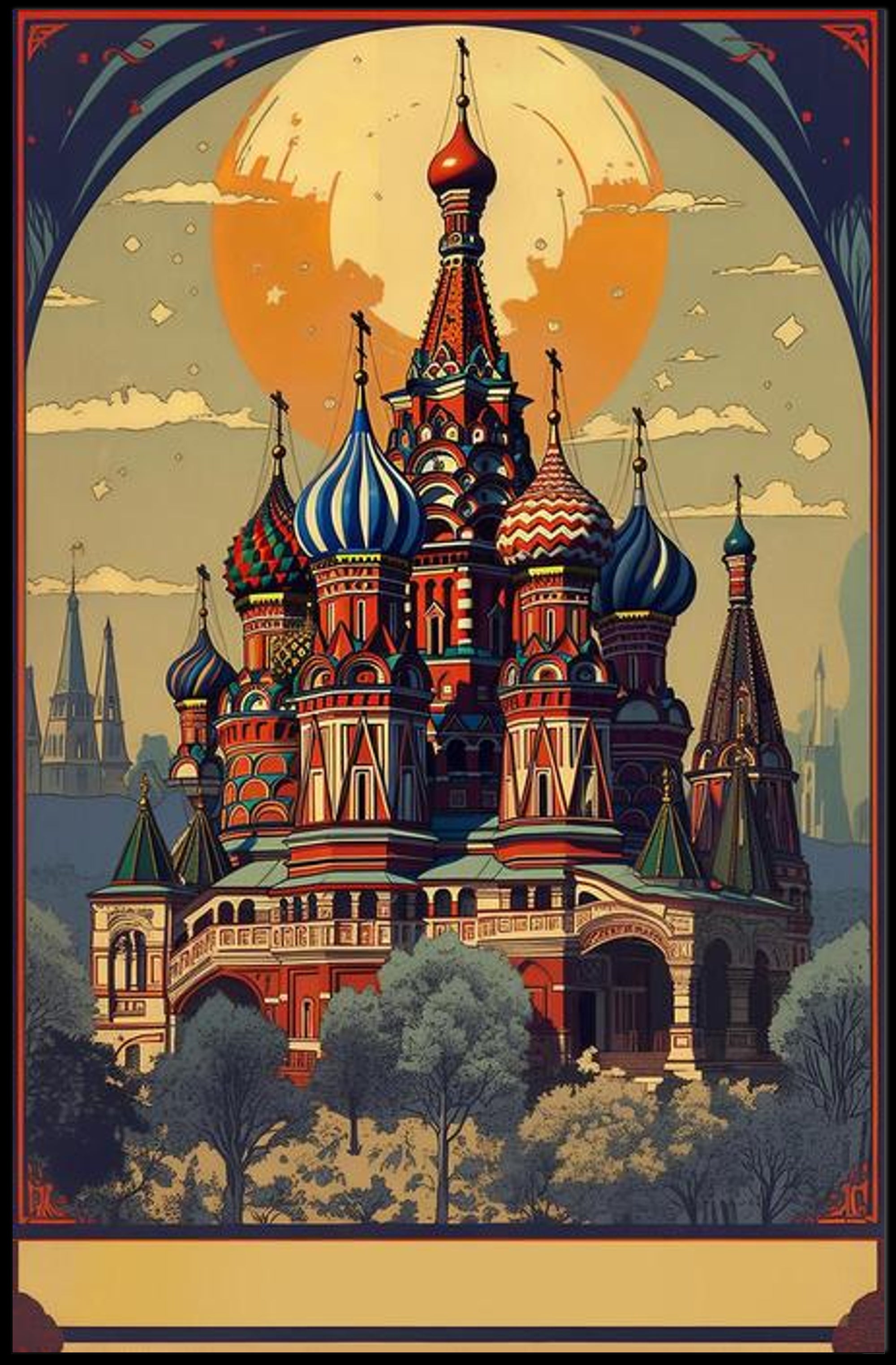 Enchanted Cathedral at Dusk Poster