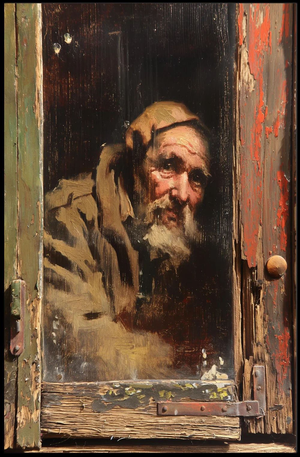 Vintage Parisian Café Scene Poster