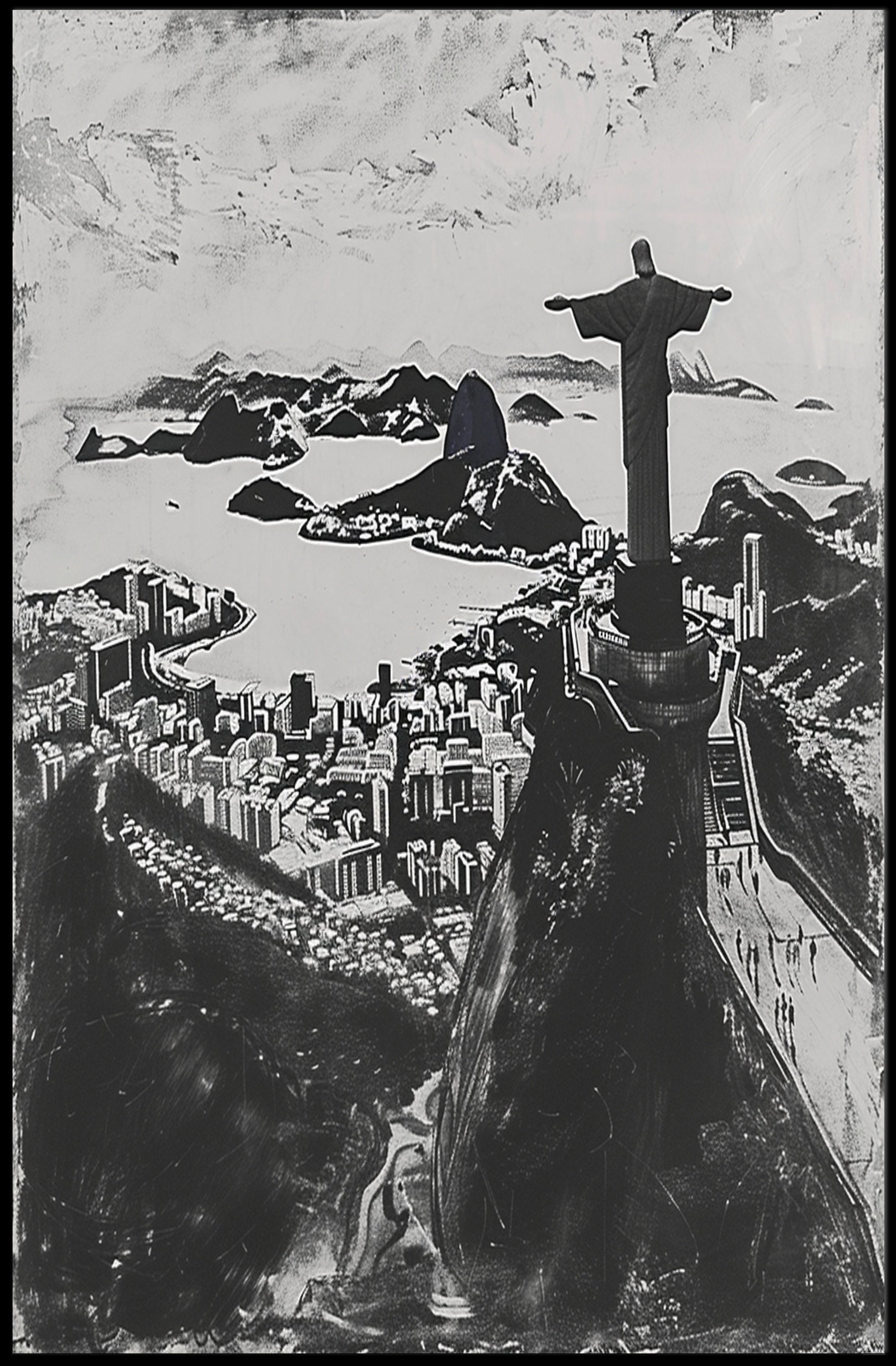 Christ The Redeemer Over Rio Poster