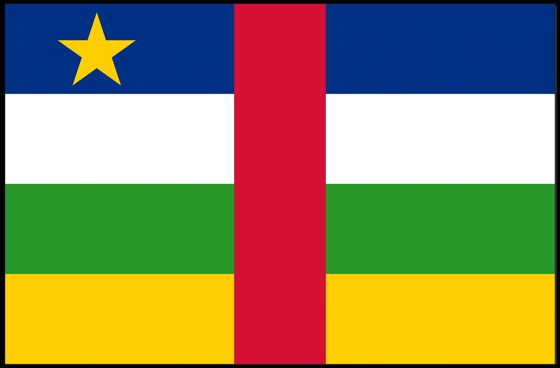 Central African Republic Flag Poster