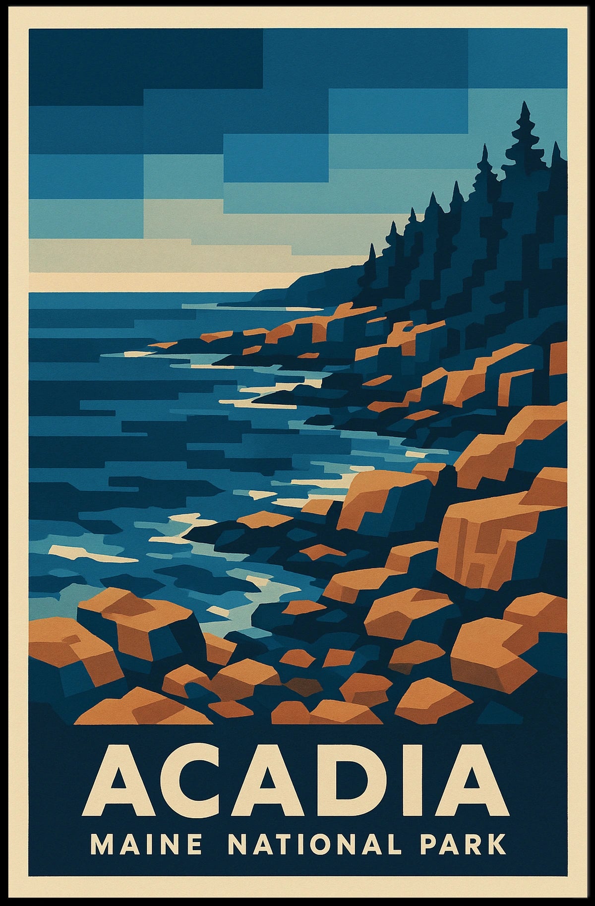 Acadia National Park Poster