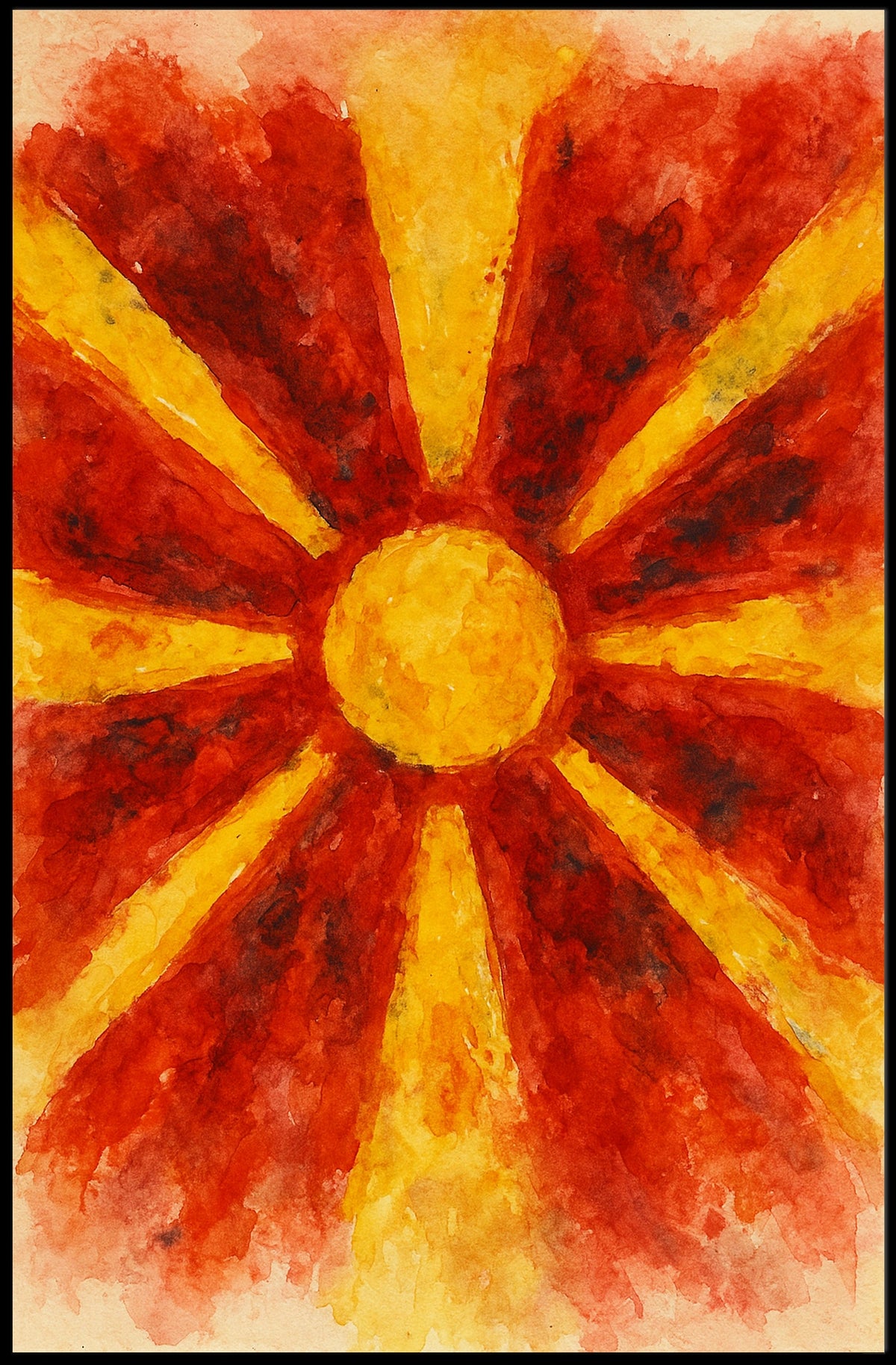 Radiant Sunburst Poster