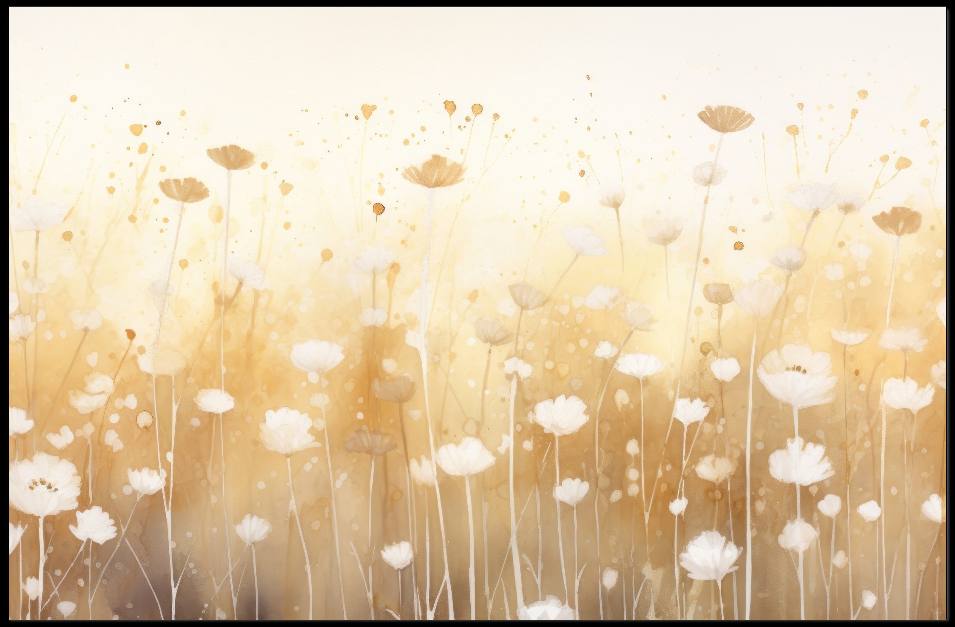 Abstract Floral Harmony Poster