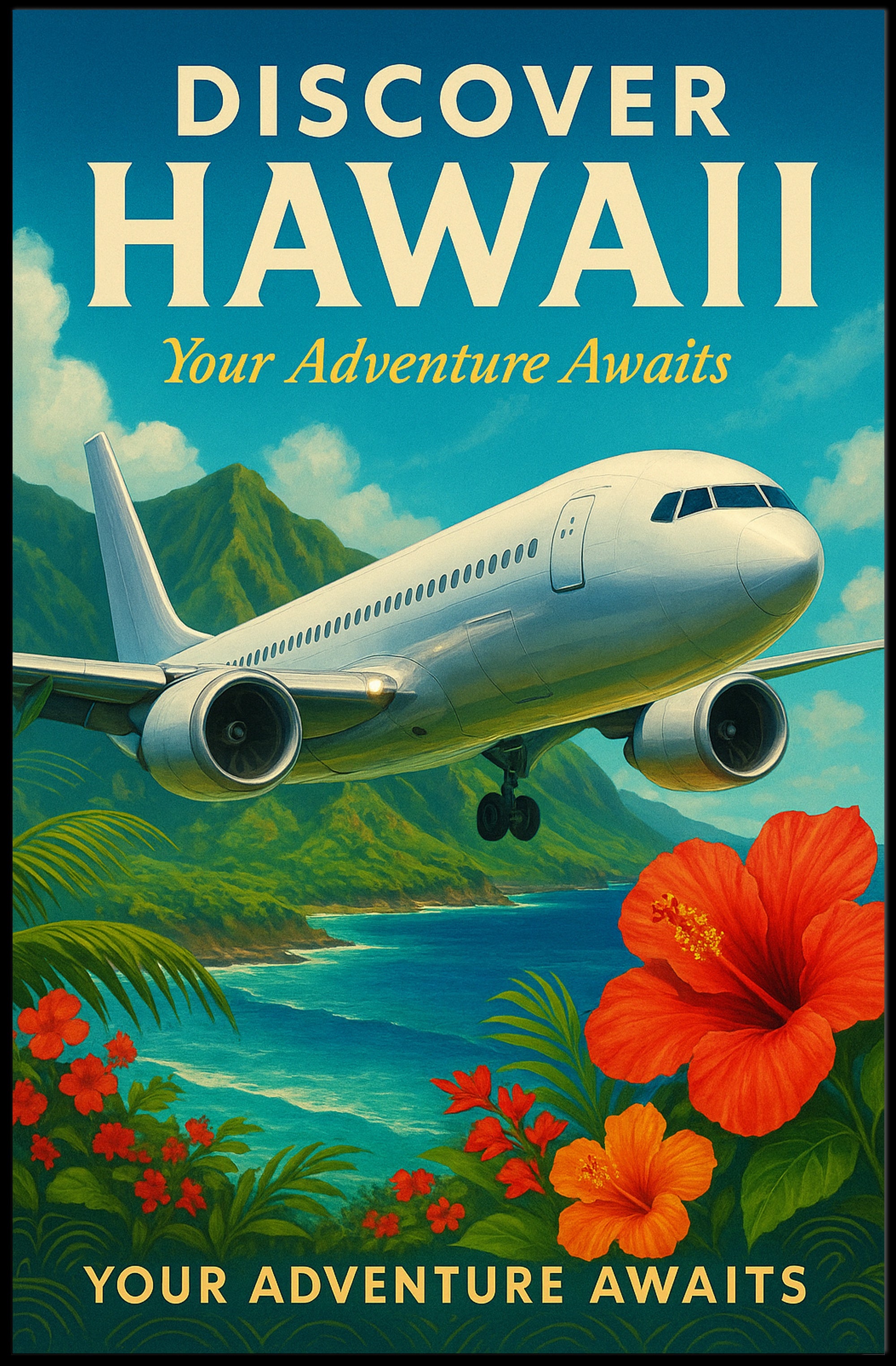 Discover Hawaii Wall Art Print Decor PosterGoat