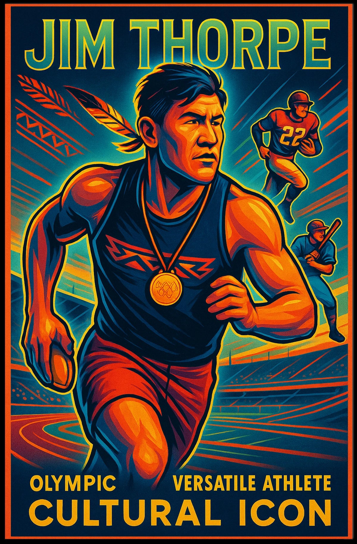Celebrating a Legendary Athlete Poster
