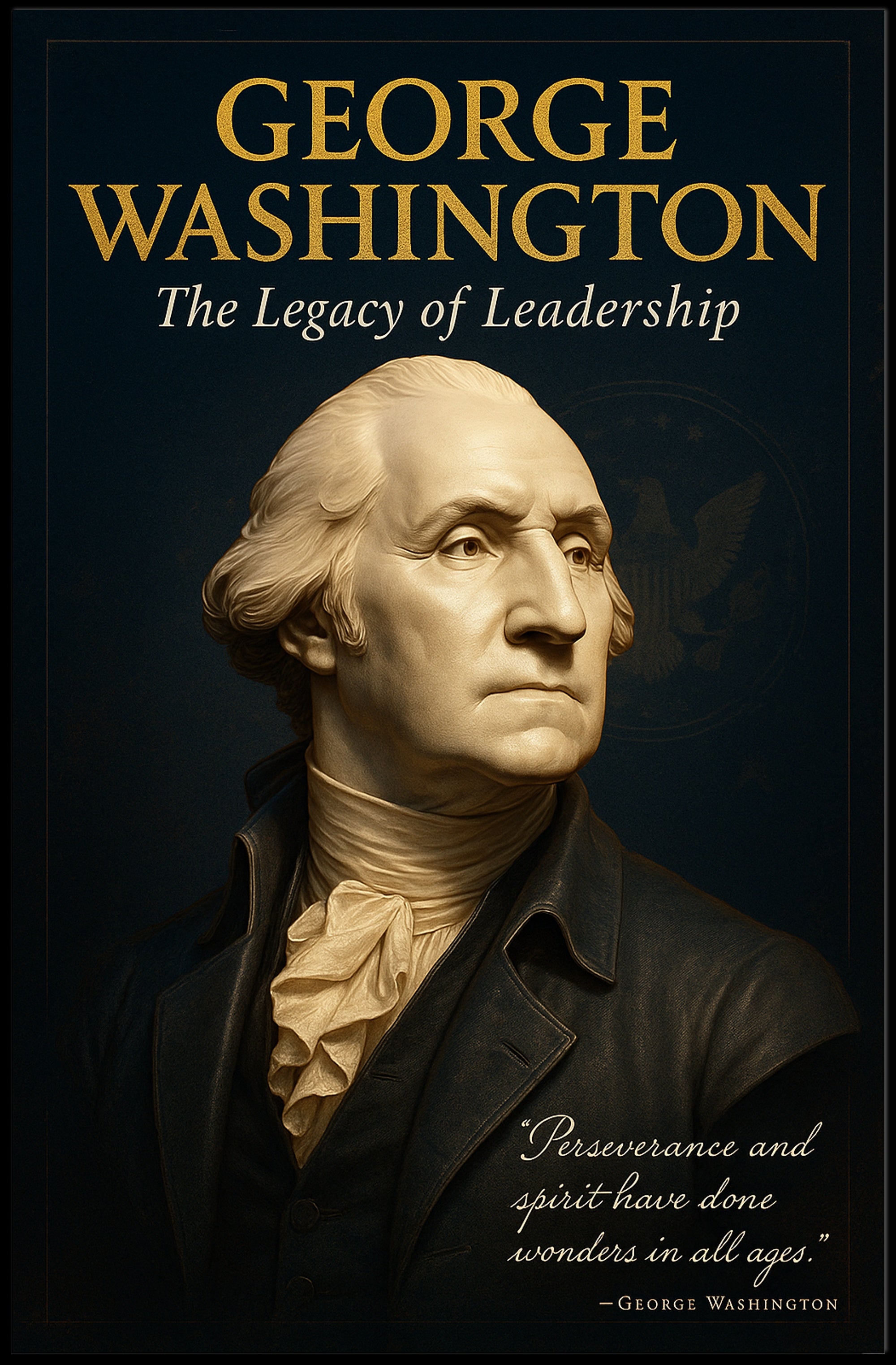George Washington Legacy Vintage Historical or Presidential Poster PosterGoat