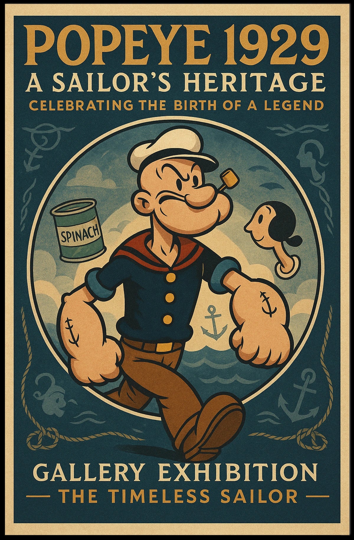 Popeye 1929 Art Poster POP-29