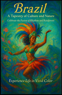 Brazil A Tapestry of Culture and Nature Poster