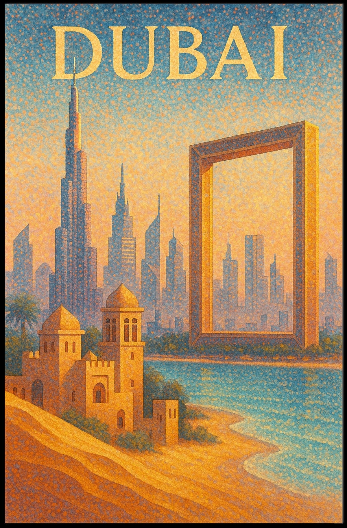 Dubai Poster Wall Art Blends Tradition Modernity For Home