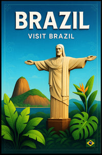 Discover Brazil Poster PosterGoat