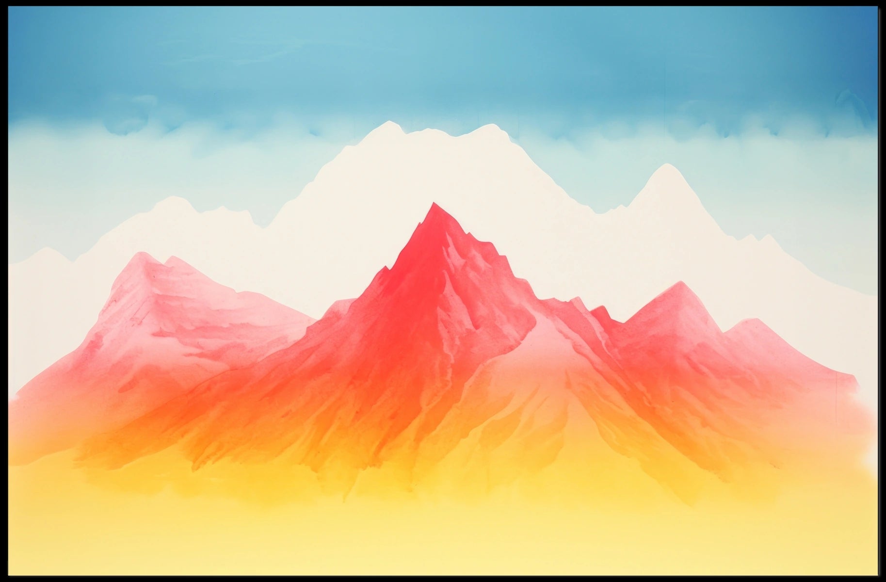 Vibrant Peaks Poster