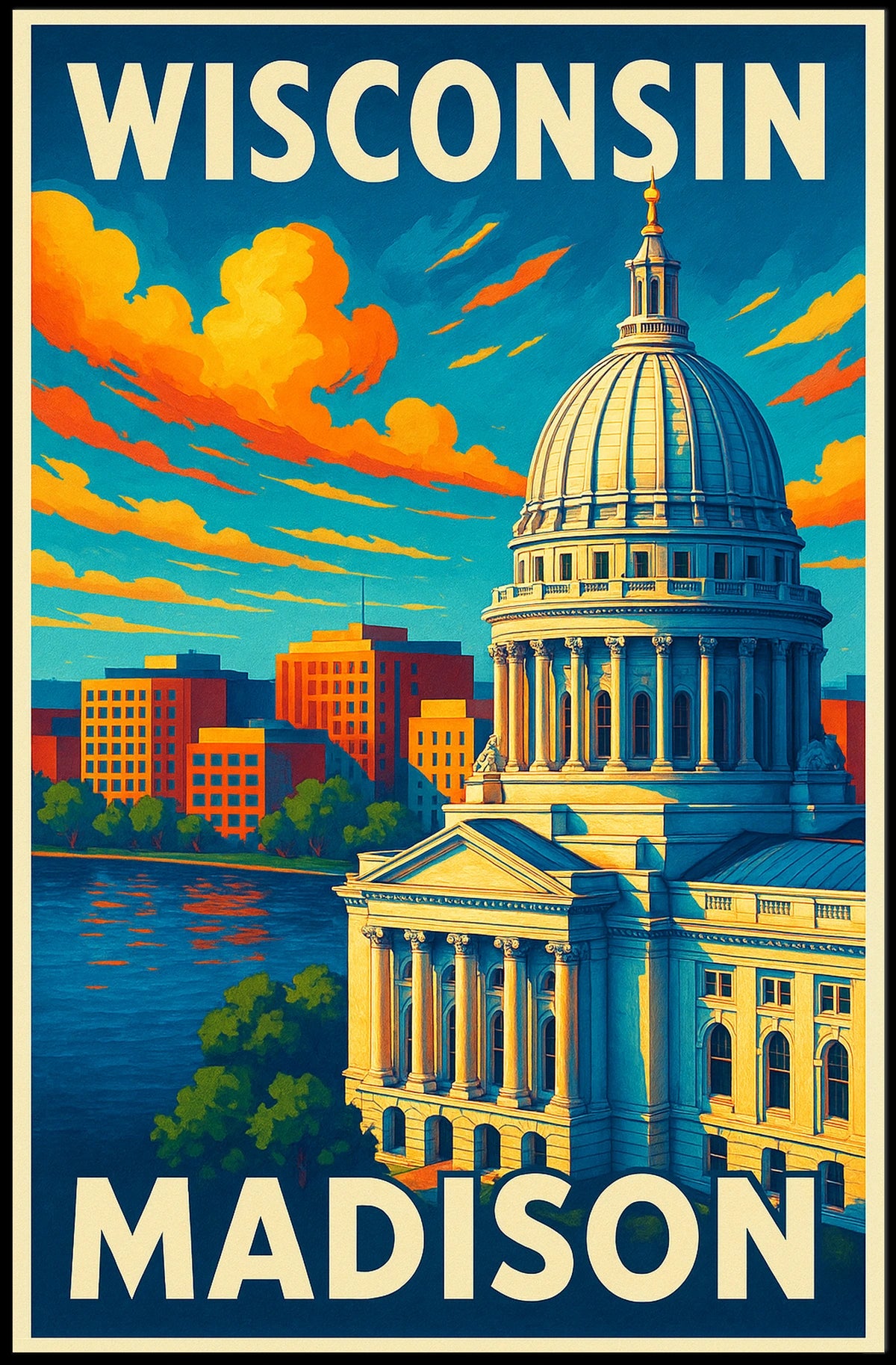 Wisconsin Capitol in Madison Poster