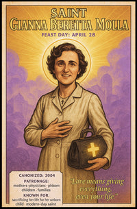 Saint Gianna Beretta Molla Poster PosterGoat