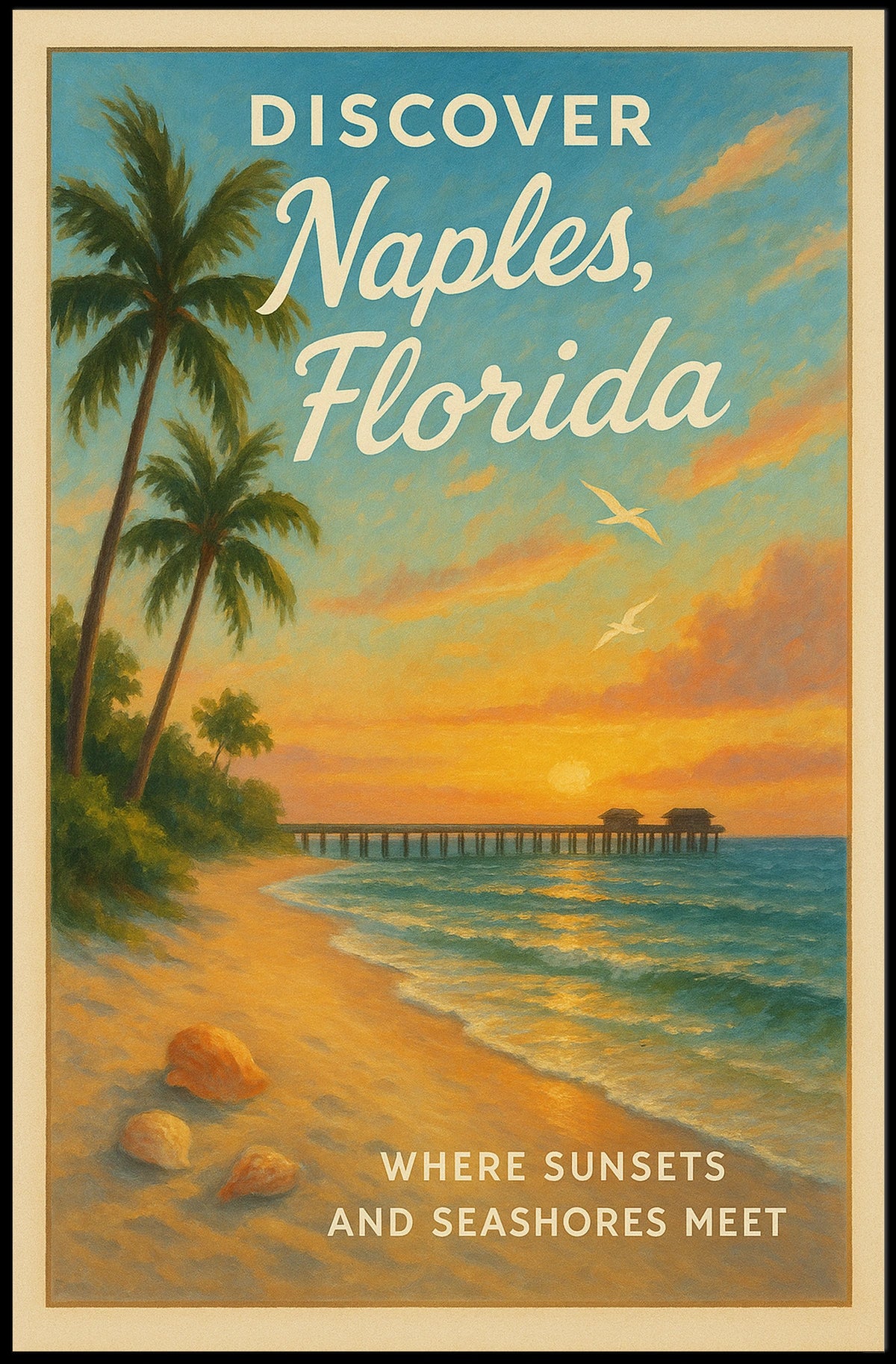 Discover Naples, Florida Poster