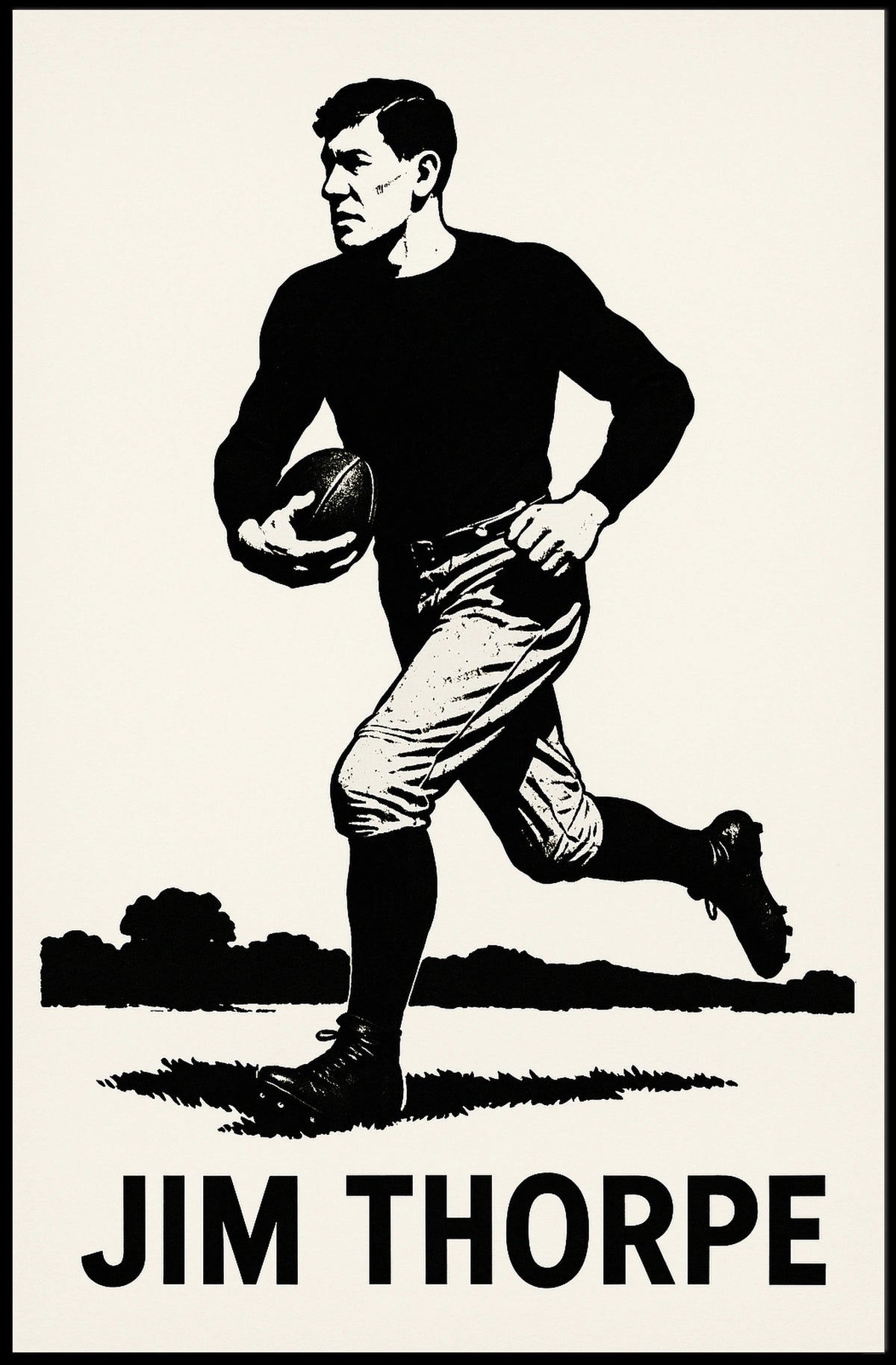 Jim Thorpe Legendary Athlete Poster