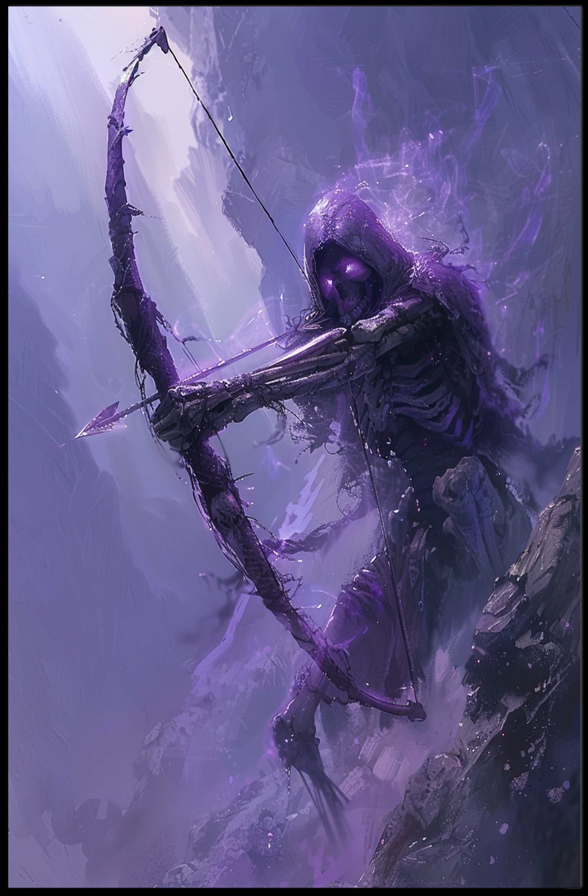 Spectral Archer Fantasy Dark Magic Wall Art Poster PosterGoat