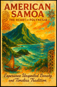 American Samoa The Heart of Polynesia Poster