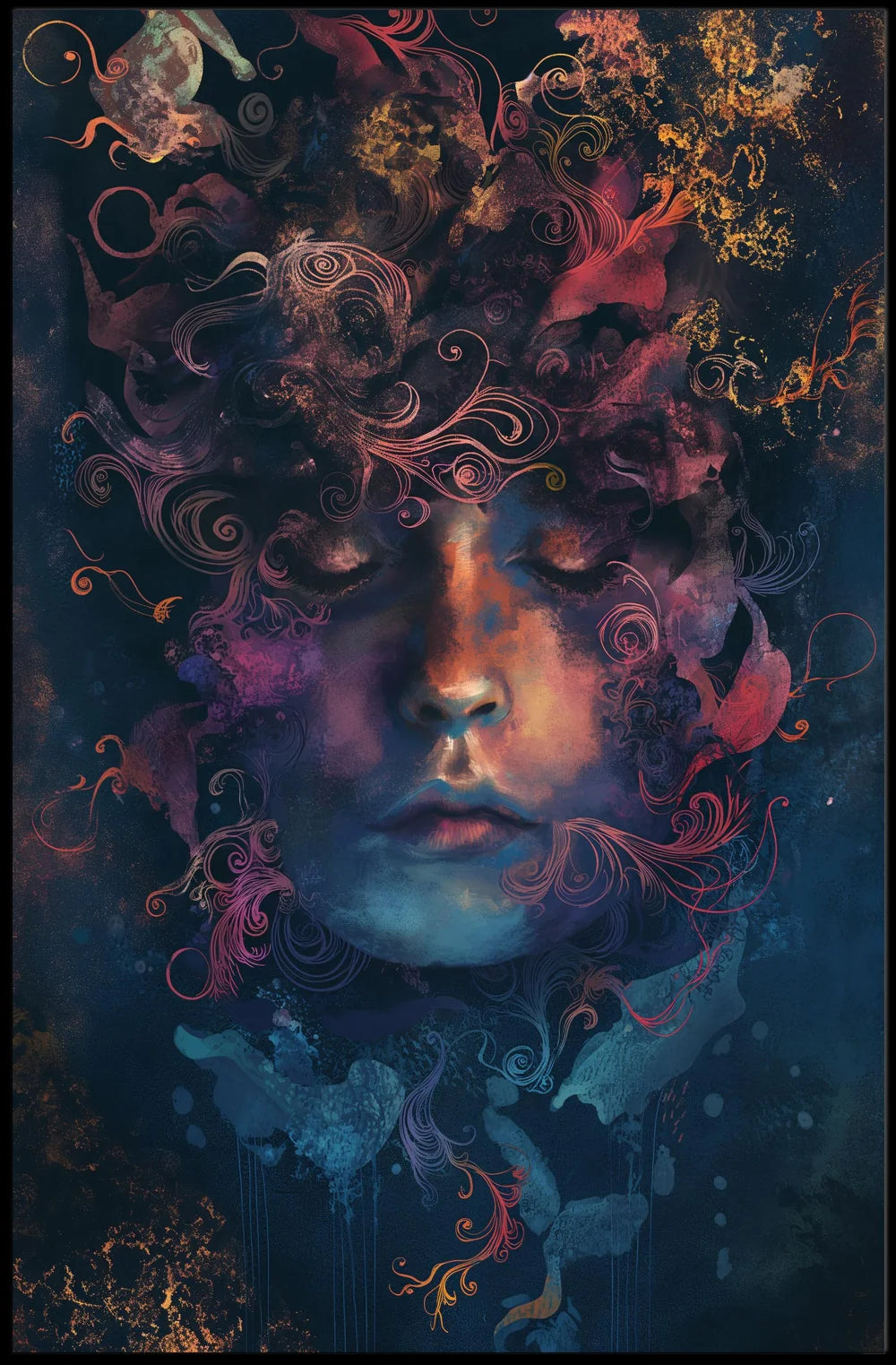 Vintage Art Deco Architecture Poster