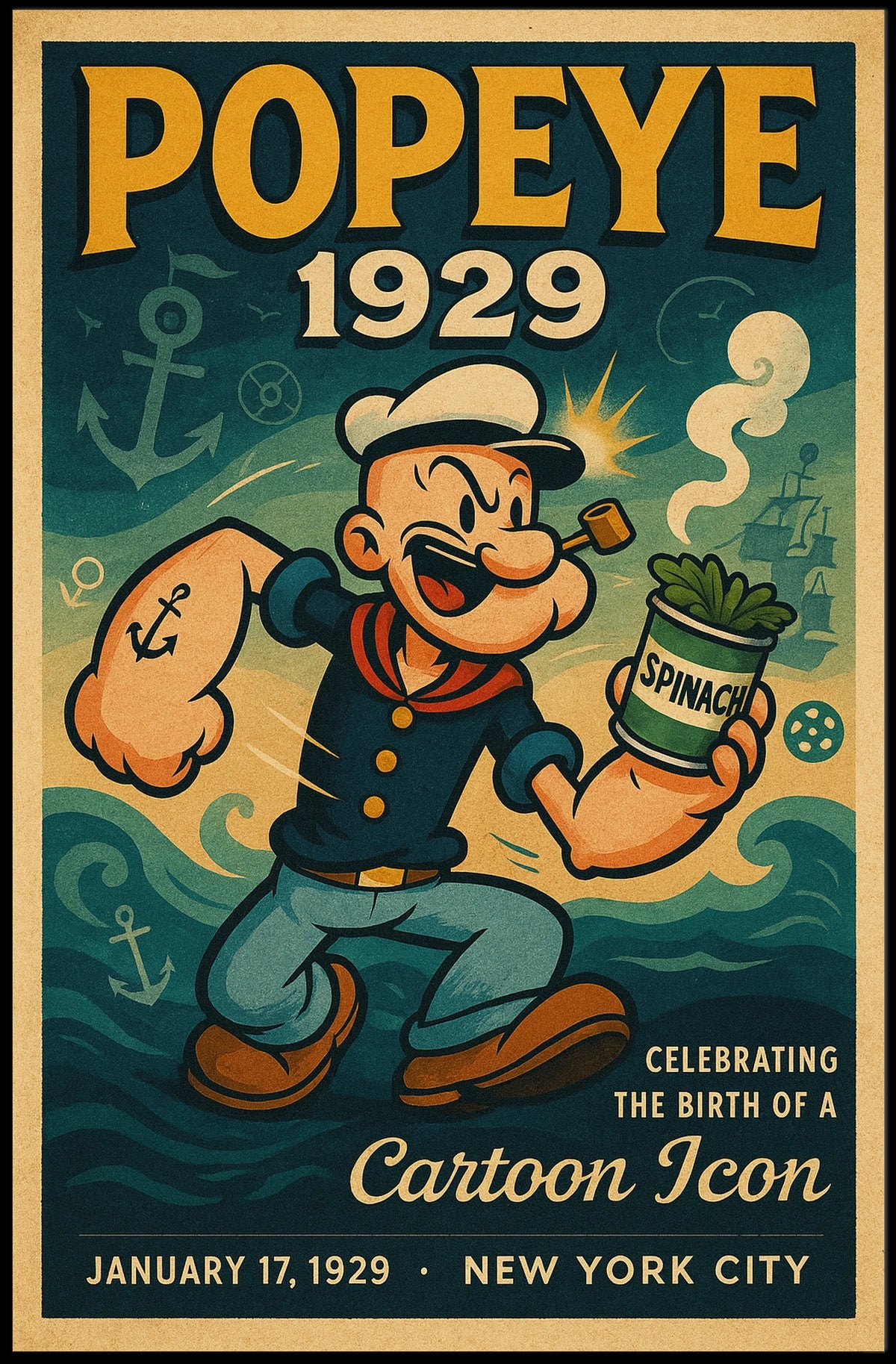 Popeye 1929 Art Poster POP-08