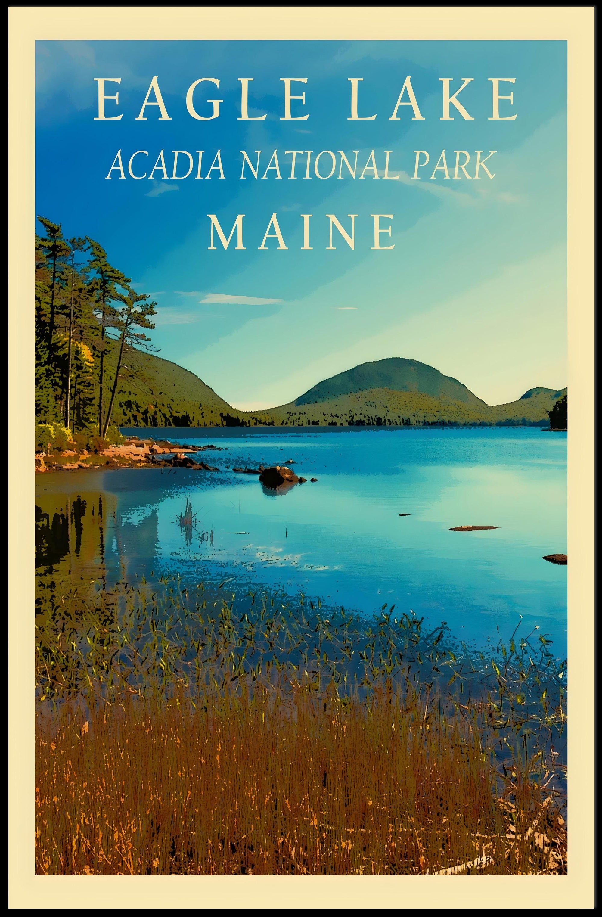 Eagle Lake Scenic View National Park Poster