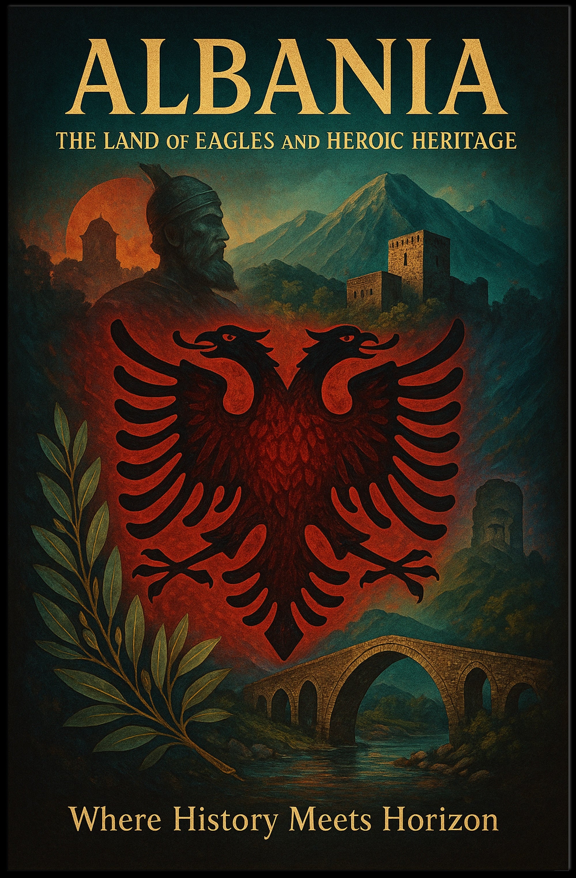 Albanian Pride: A Cultural or Heritage Poster