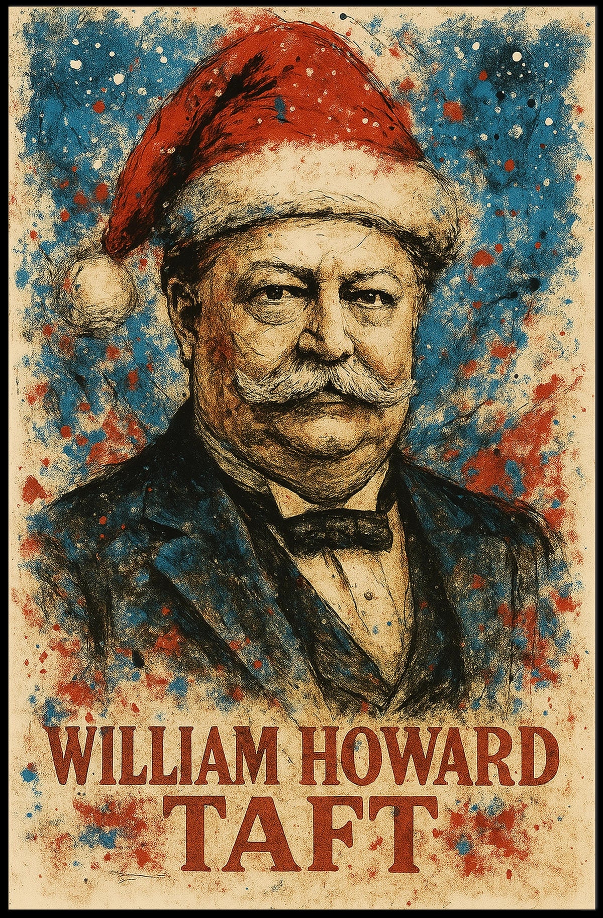 William Howard Taft 27th President of the United States Christmas SeriesPoster