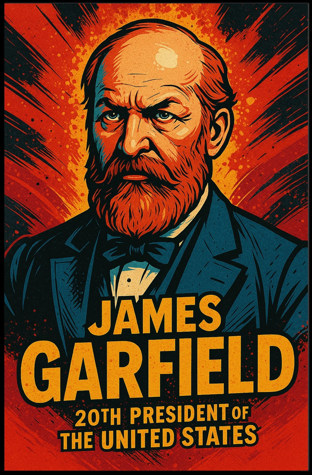 James Garfield 20th President Poster Vintage 18x24 Edition