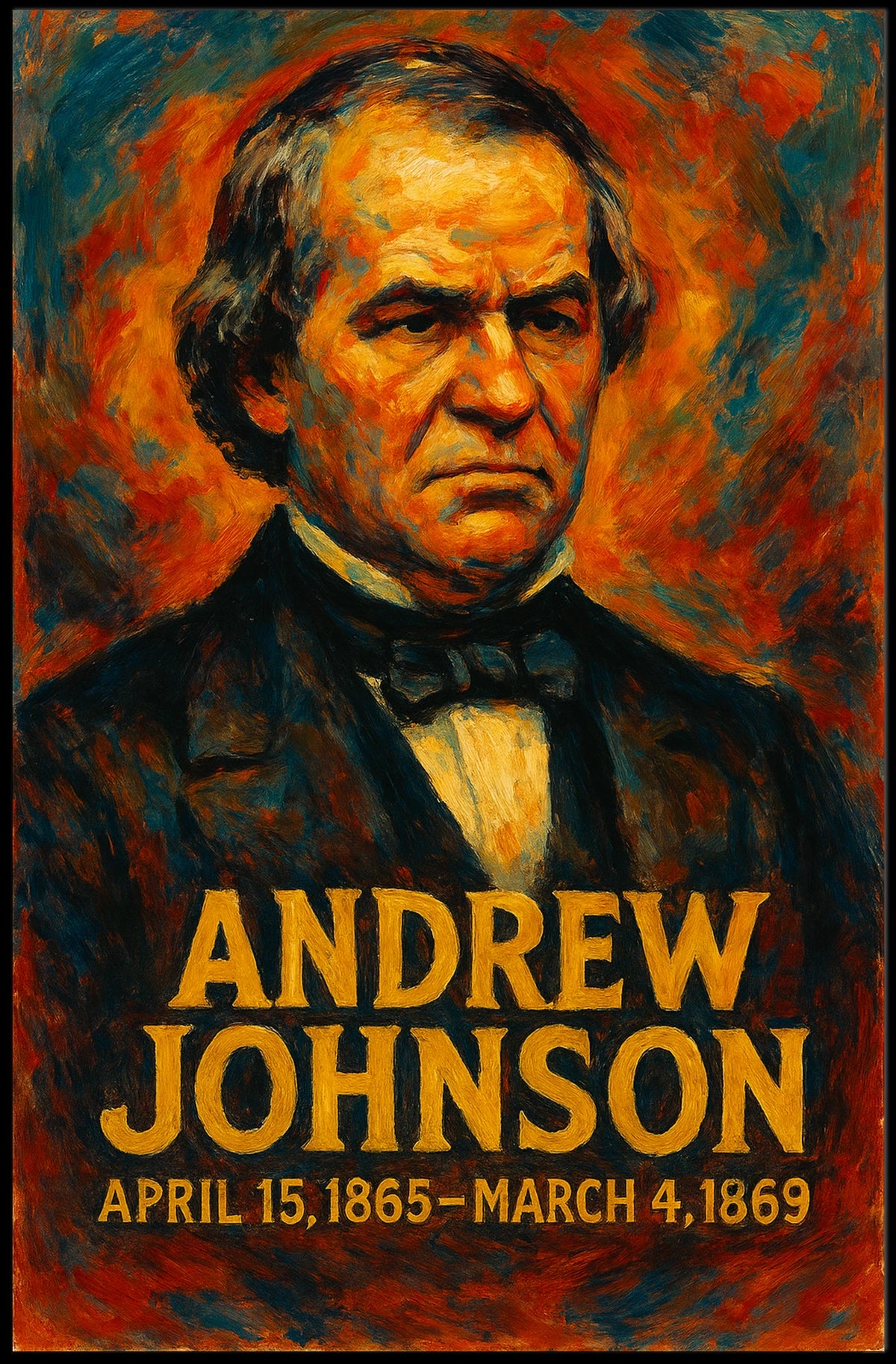 Andrew Johnson 17Th President Poster