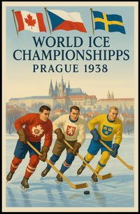 World Ice Championships Prague 1938 Poster