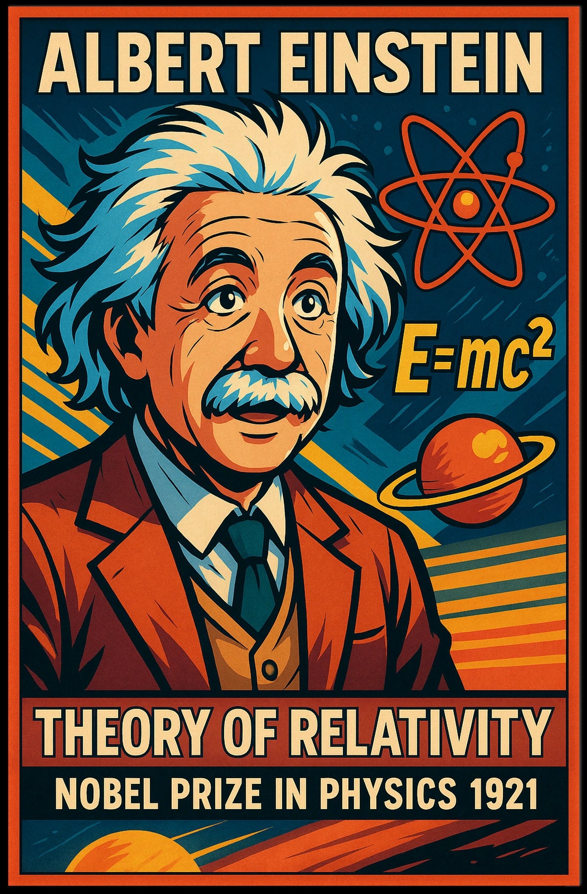 Albert Einstein Theory Of Relativity Poster