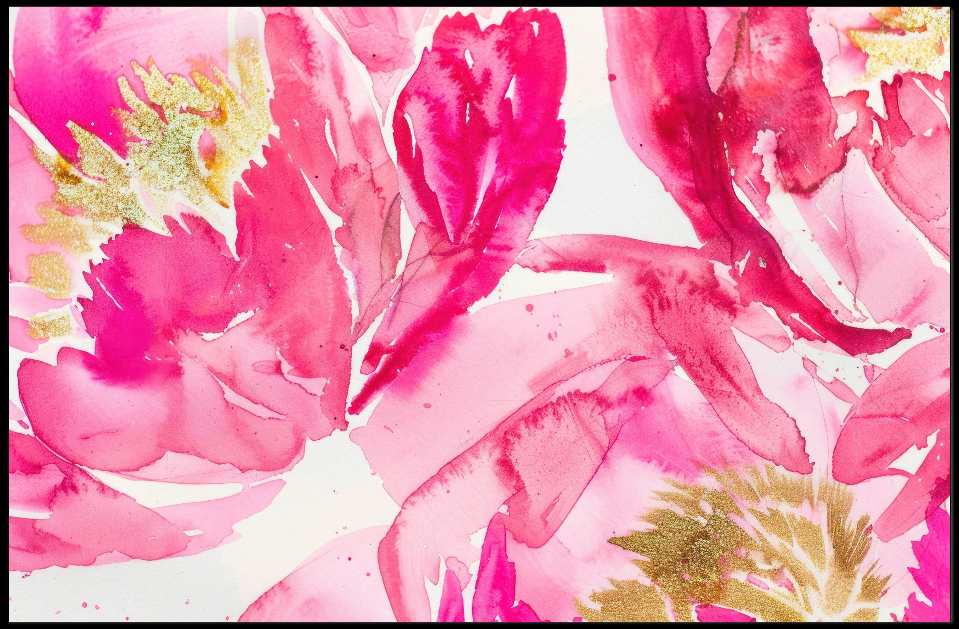 Vibrant Floral Abstraction Poster