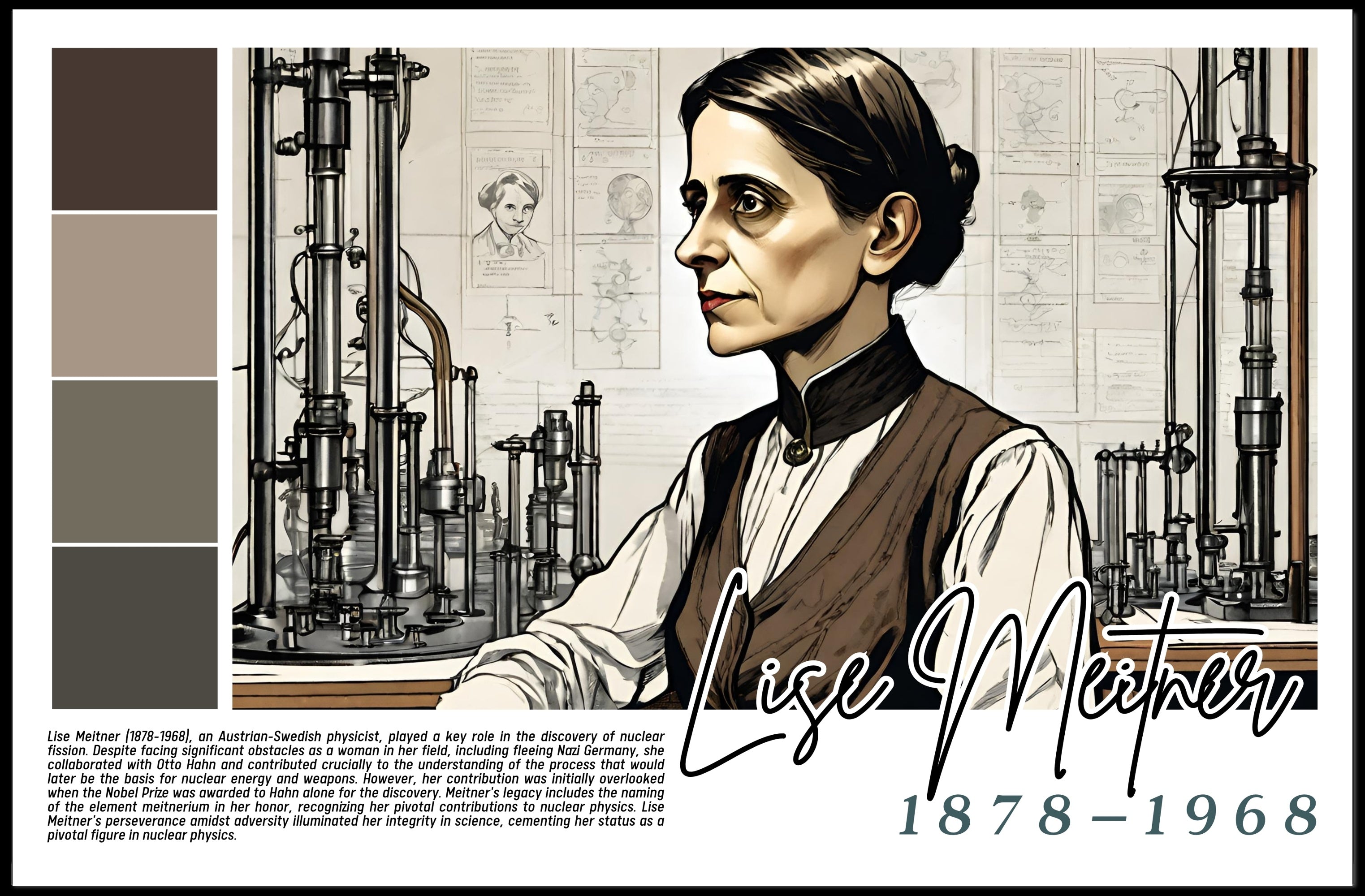 Lise Meitner: Pioneer of Nuclear Physics Poster