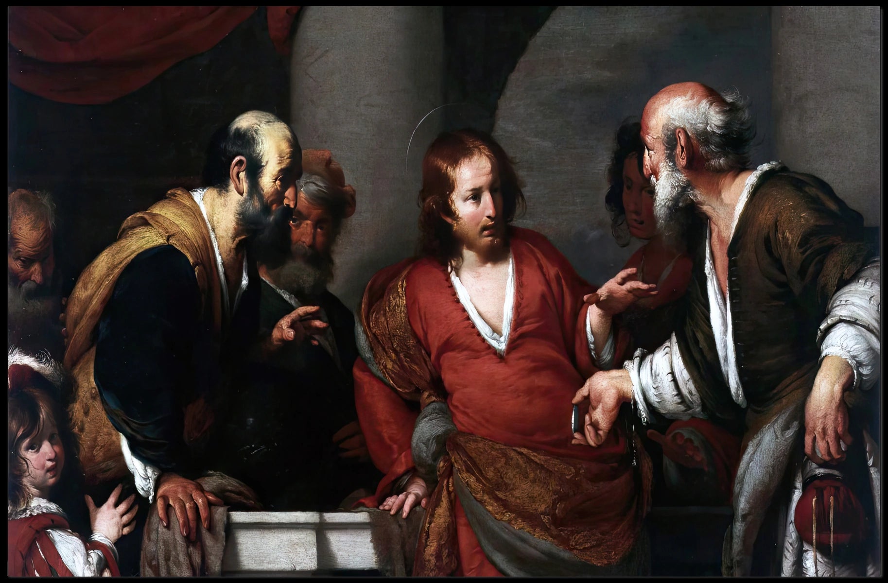 Baroque Masterpiece Scene Historical or Presidential Poster