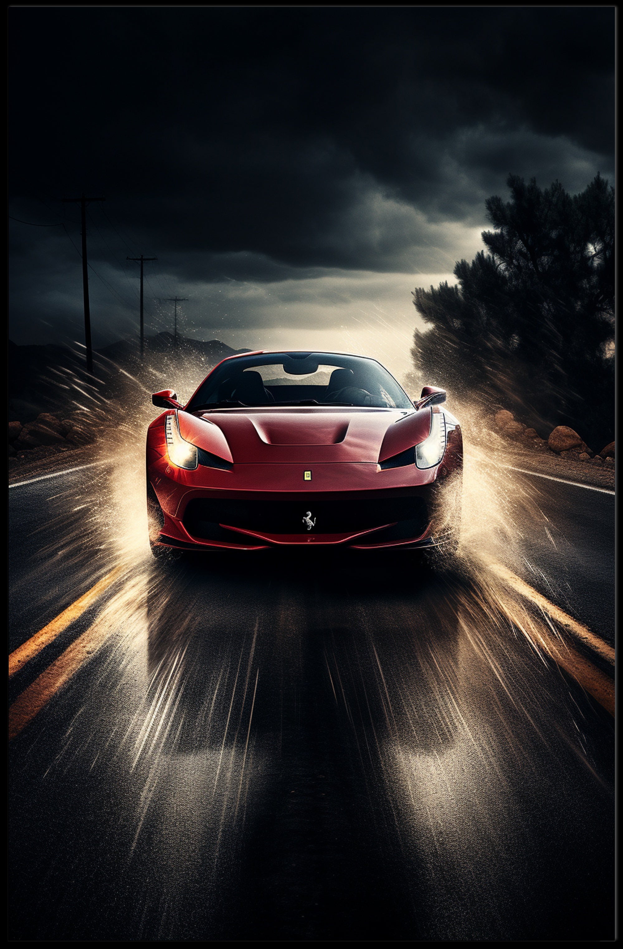 Speed And Power Poster