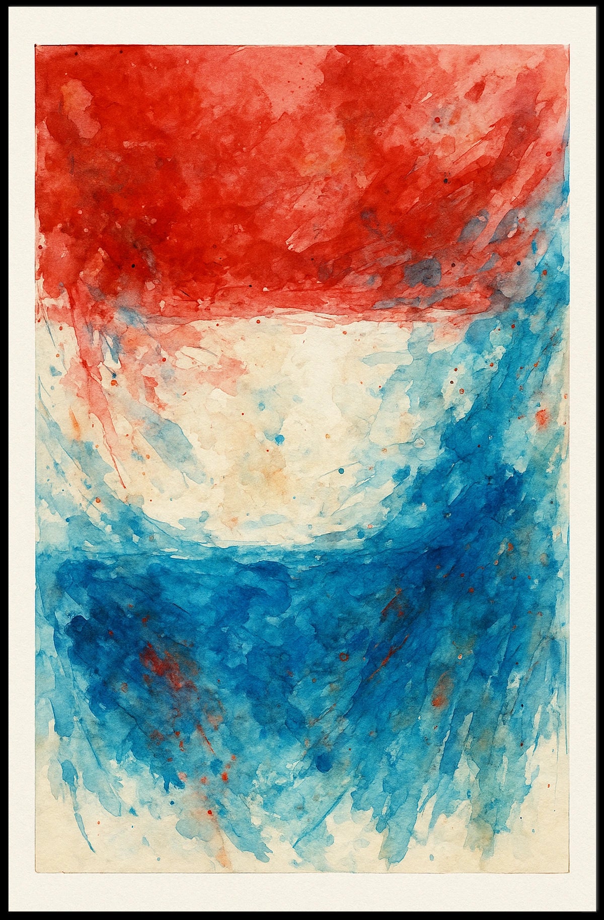 Abstract Patriotism Poster